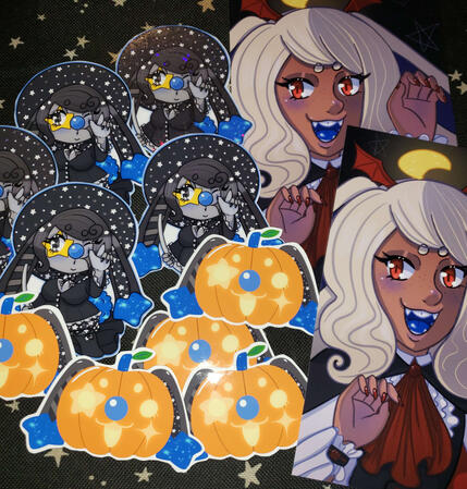 Halloween Stickers and Prints