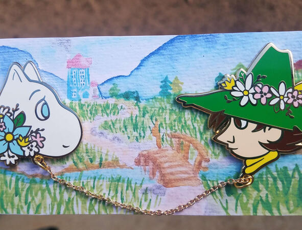 Moomin and Snufkin Pins